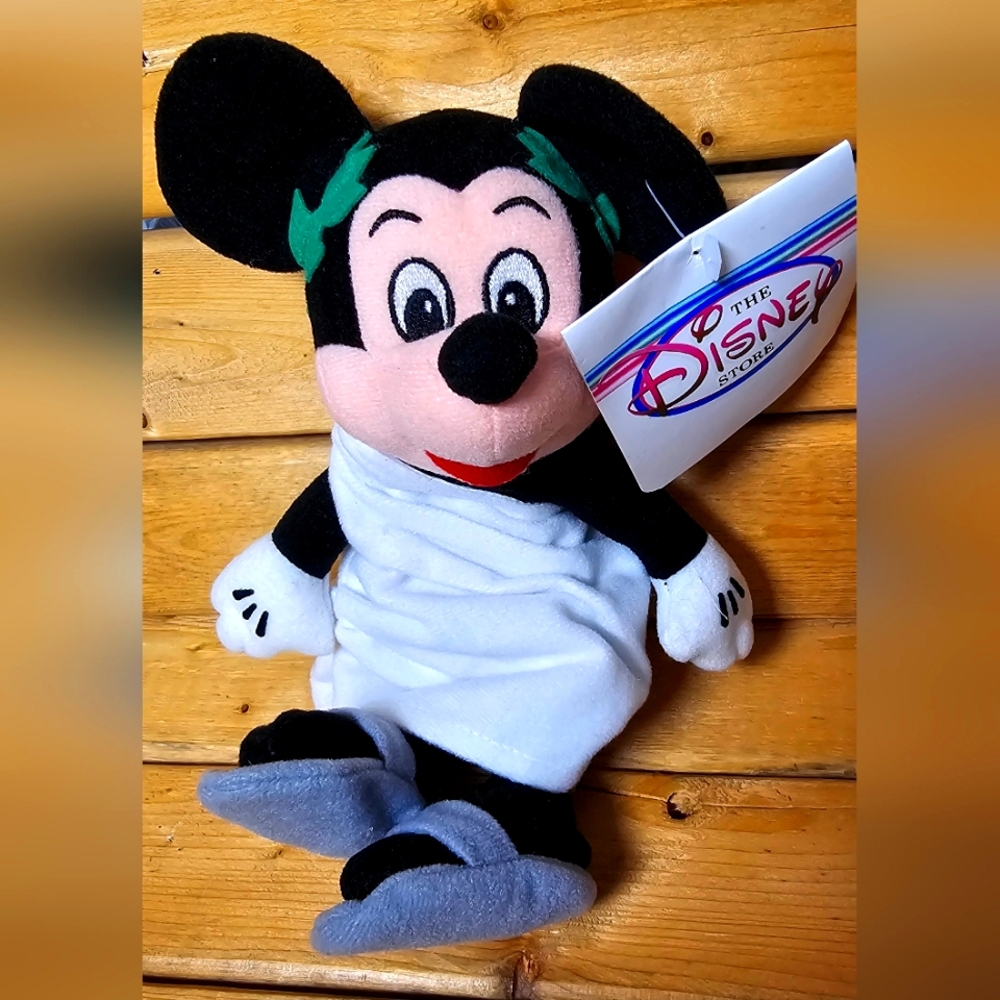 DISNEY PARKS EXCLUSIVE NWT VTG 90s TOGA MICKEY MOUSE RETIRED BEAN BAG PLUSH